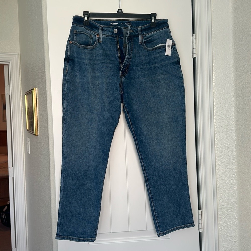 Old Navy Petite Size 12 Curvy OG Straight Jeans